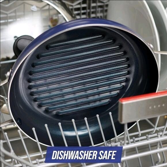 11" Blue Diamond Nonstick Grill Genie - Dishwasher Safe, Induction Compatible - Picture 4 of 10
